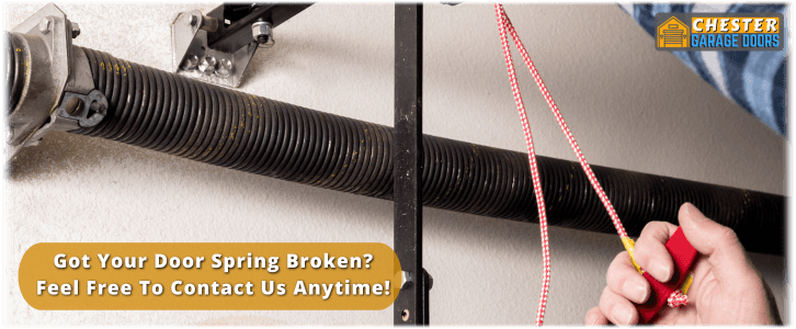 Broken Garage Door Spring Chester PA